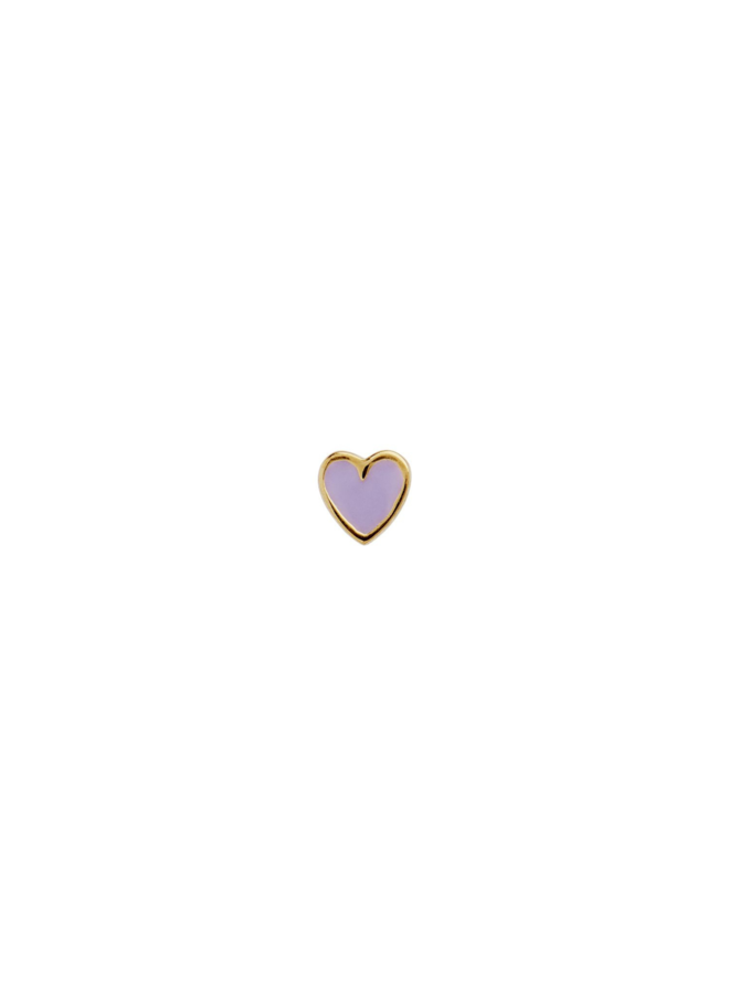 Stine A Petit Love Heart Purple Sorbet Enamel