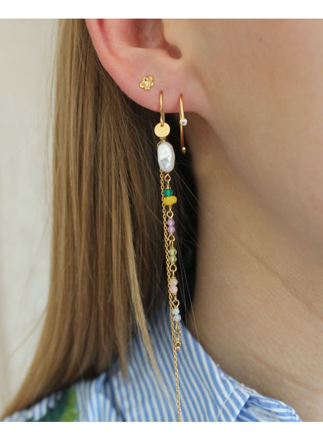 Stine A One Dot Open Creol Gold