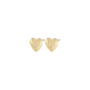 Pilgrim SOPHIA recycled heart earrings gold-plated