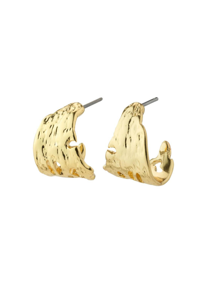 Pilgirm BRENDA recycled earrings gold-plated