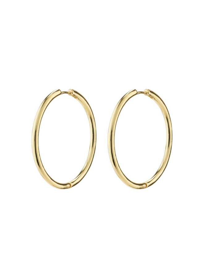 Pilgrim Eanna Recycled Maxi Hoops Gold Plated