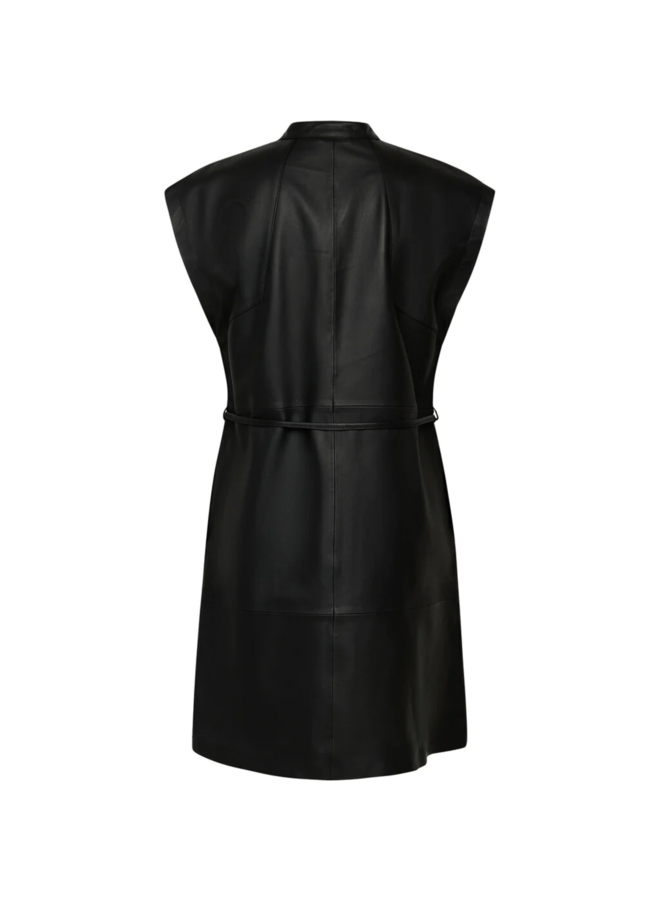 Bruuns Bazaar EyteliaBB Kanza Leather Dress Black