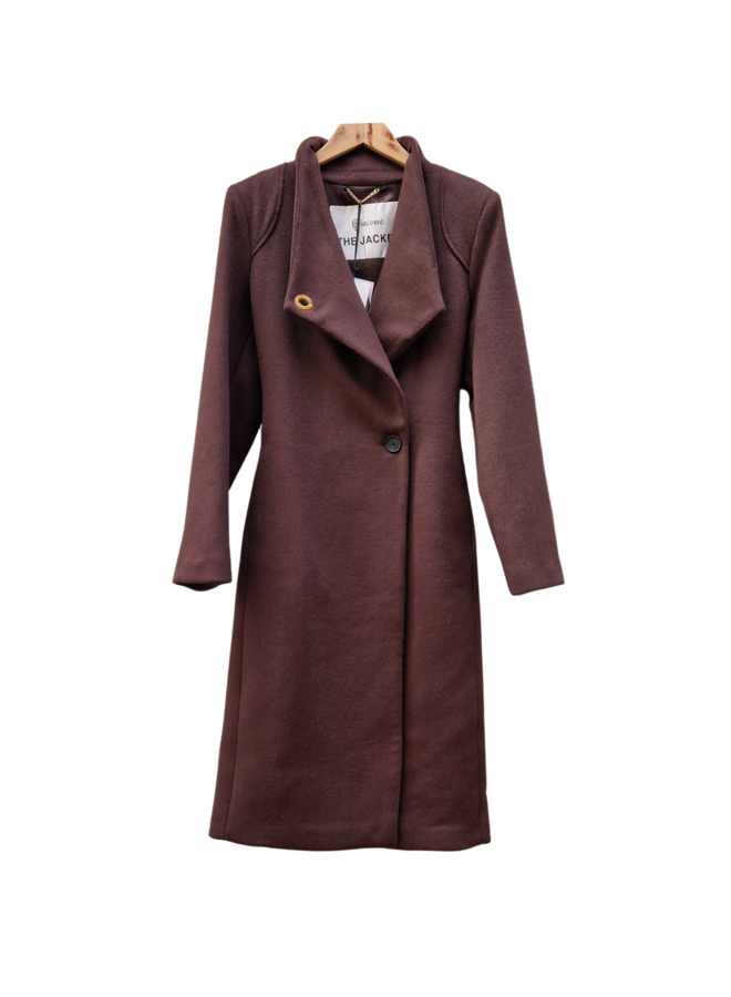 Giacomo 6618735 117 Coat Dark Oak