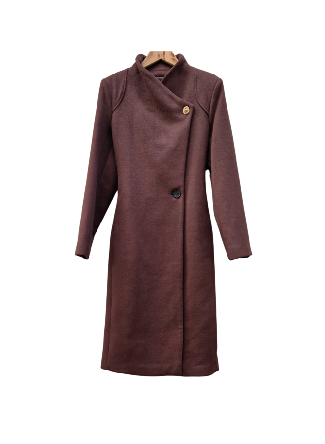 Giacomo 6618735 117 Coat Dark Oak