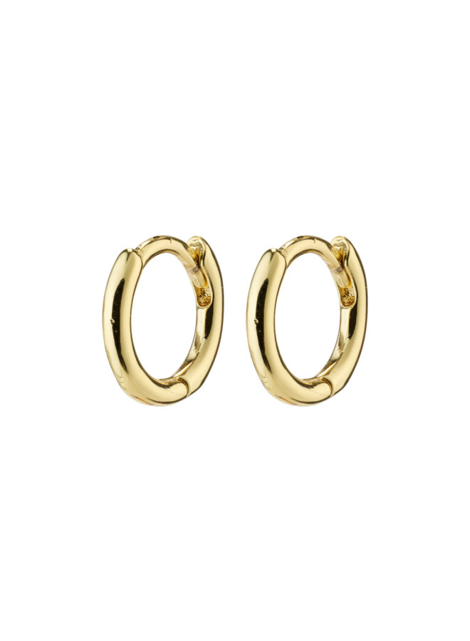 Pilgrim EANNA recycled huggie hoops gold-plated