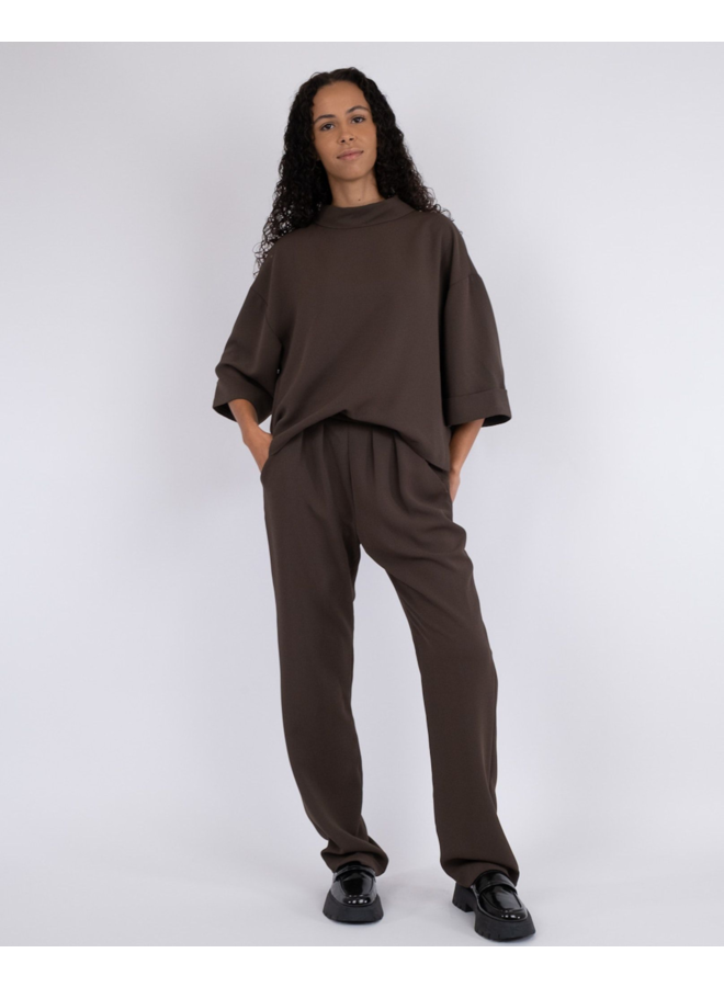 Neo Noir Arlo Crepe Jumpsuit Brown