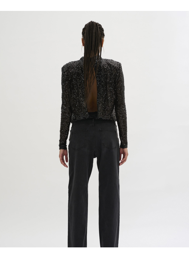 My Essential Wardrobe FallonMW Bodystocking Blouse Black