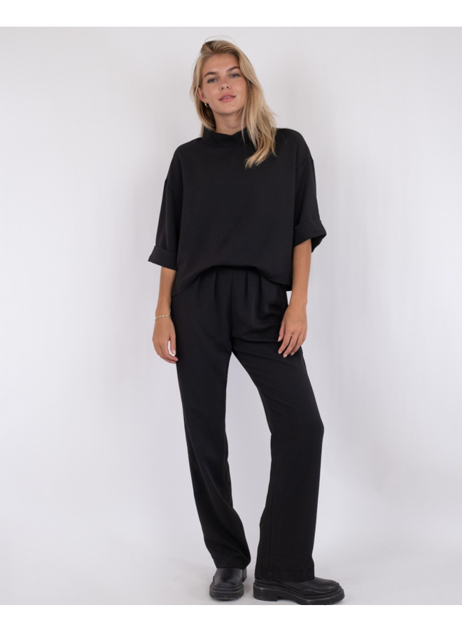 Neo Noir Arlo Crepe Jumpsuit Black