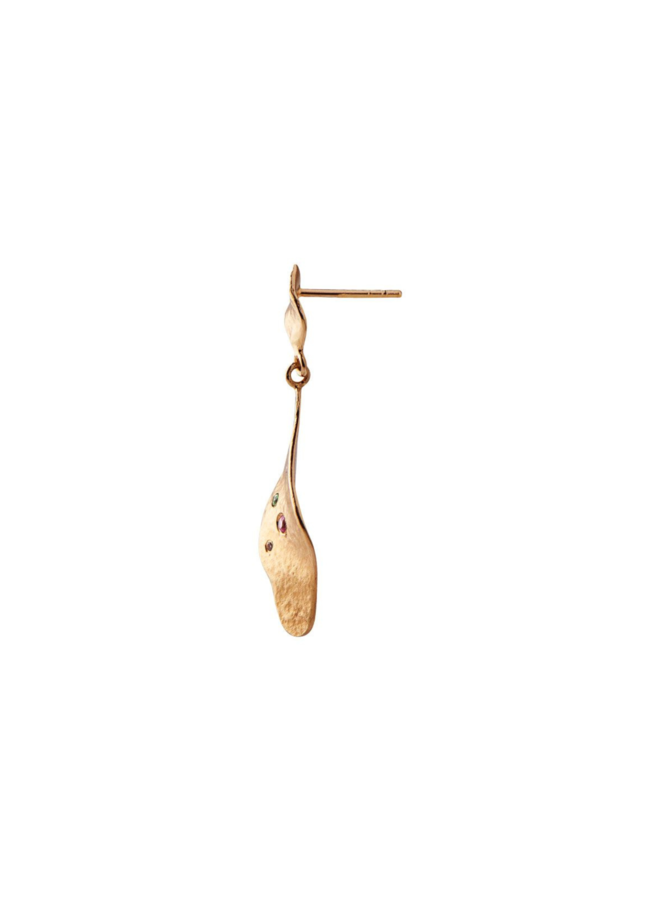Stine A Dangling Ile de L'amour Earring with Stones