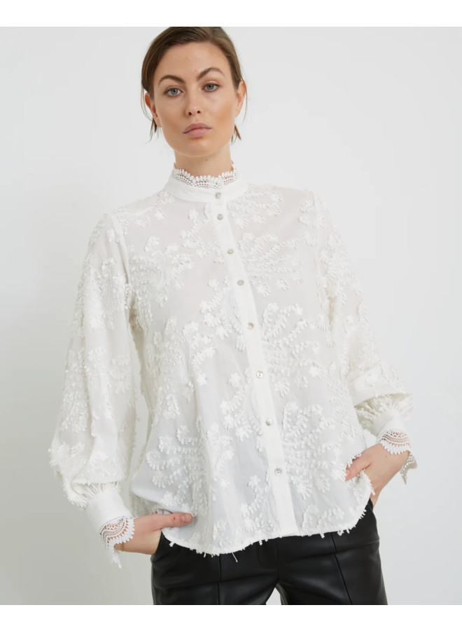 Bruuns Bazaar Lingon Charlotta Shirt Snow White