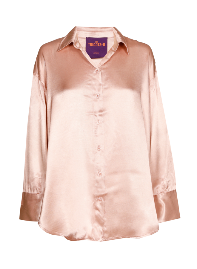 Les Tricots d'O Chloe Viscose Blouse - Peach