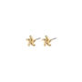 Pilgrim OAKLEY recycled starfish earrings gold-plated