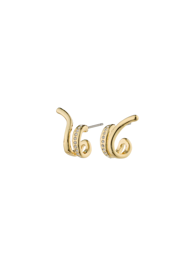 Pilgrim NADINE recycled earrings gold-plated