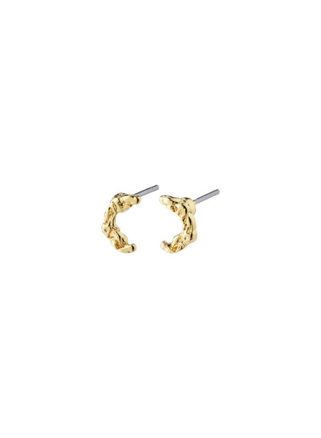 Pilgrim REMY recycled earrings gold-plated