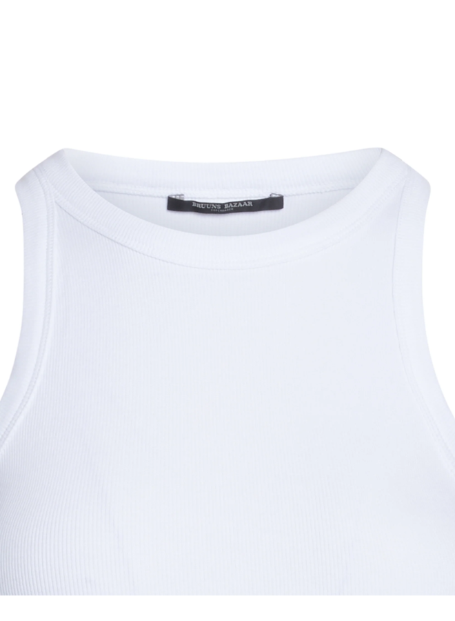 Bruuns Bazaar KatyBB Rib Tank Top White