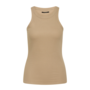 Bruuns Bazaar KatyBB Rib Tank Top Roasted Grey Khaki