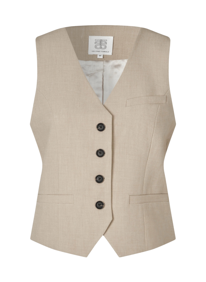 Second Female Felice Waistcoat Roasted Cashew