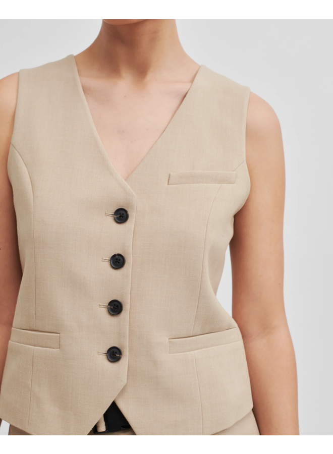 Second Female Felice Waistcoat Roasted Cashew