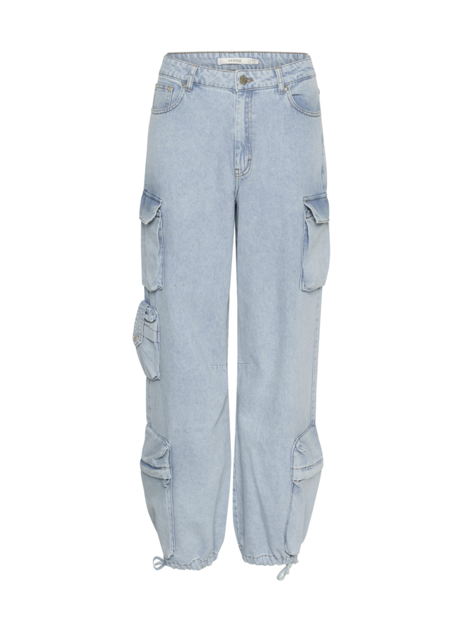 Gestuz VinnyGZ HW Pants Light Blue Washed