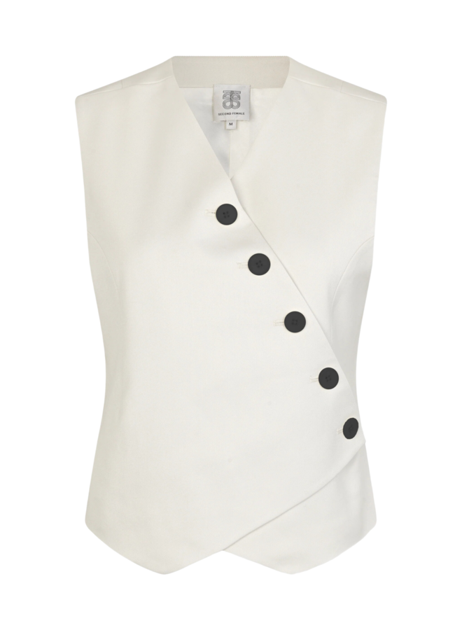 Second Female Kaleem Waistcoat Vaporous White