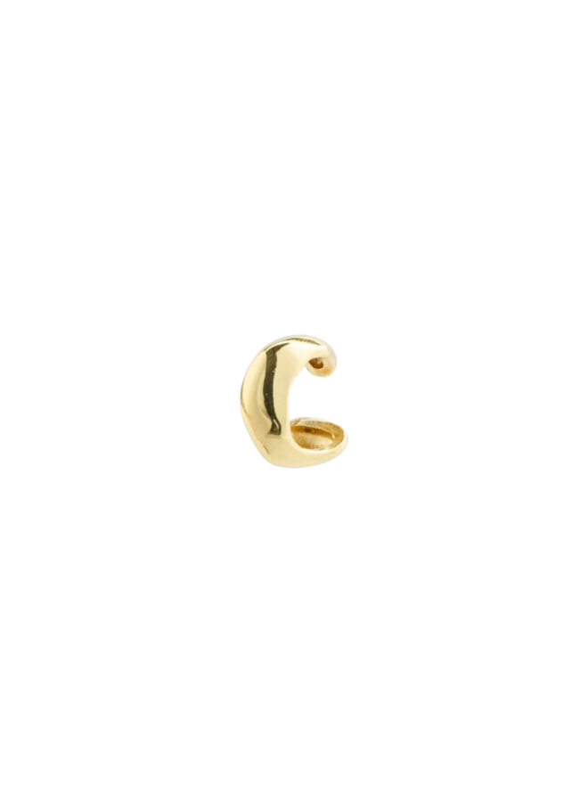 Pilgrim FORCE recycled ear cuff gold-plated