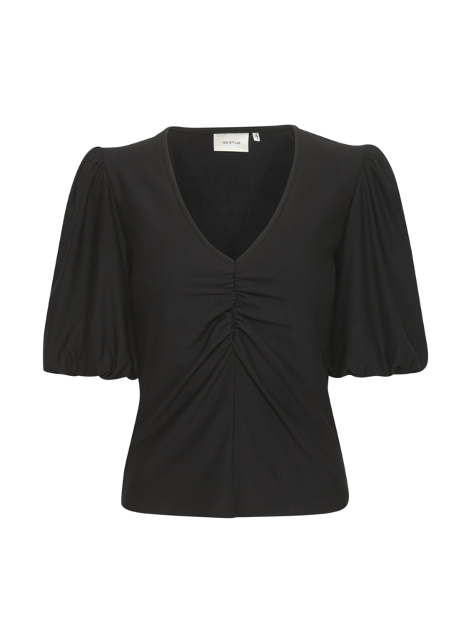 Gestuz RifaGZ ss Balloon Blouse Black