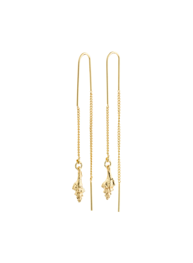 Pilgrim SEA recycled chain earrings gold-plated