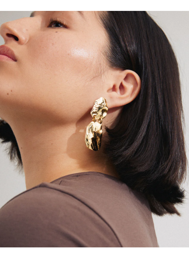 Pilgrim BLOOM recycled earrings gold-plated