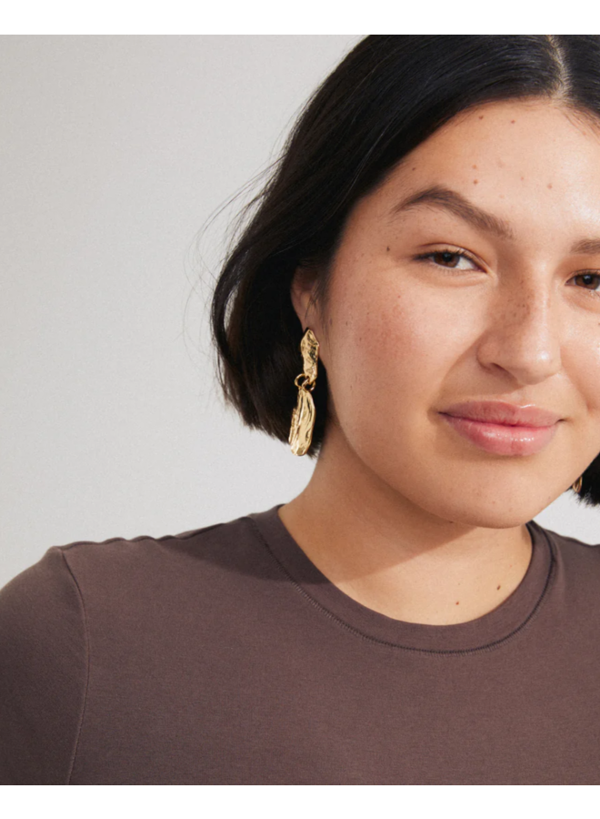 Pilgrim BLOOM recycled earrings gold-plated