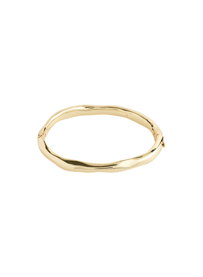 Pilgrim LIGHT recycled bangle gold-plated