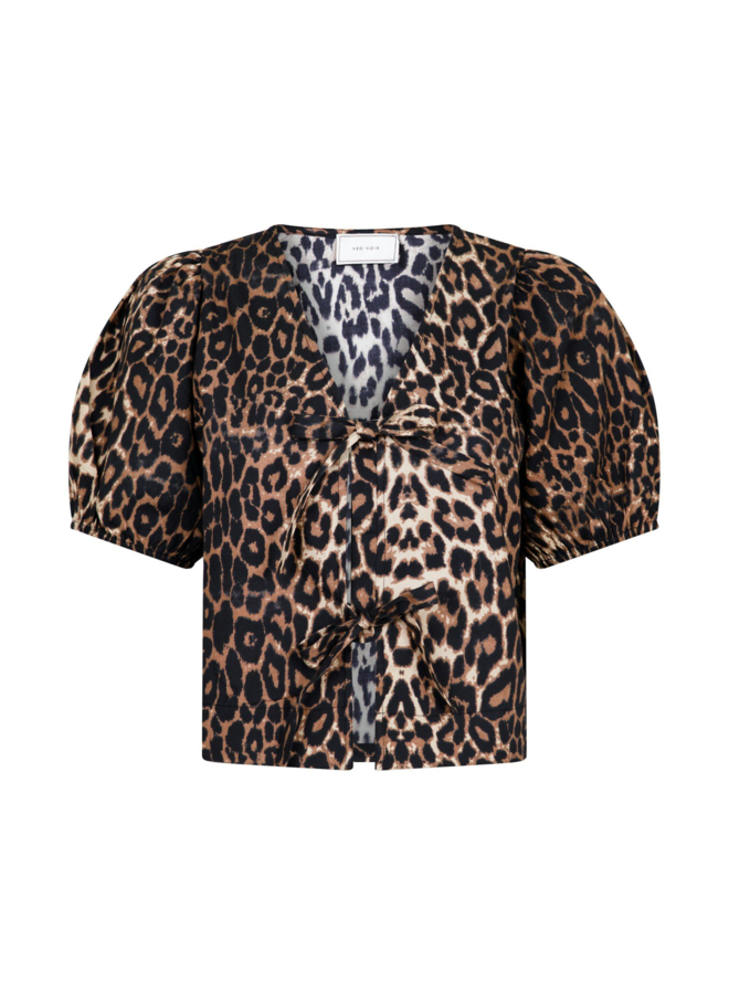 Neo Noir Bianca Leo Blouse Leopard