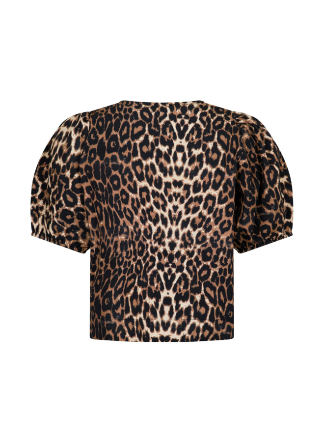 Neo Noir Bianca Leo Blouse Leopard