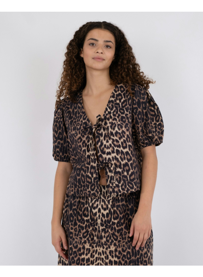 Neo Noir Bianca Leo Blouse Leopard