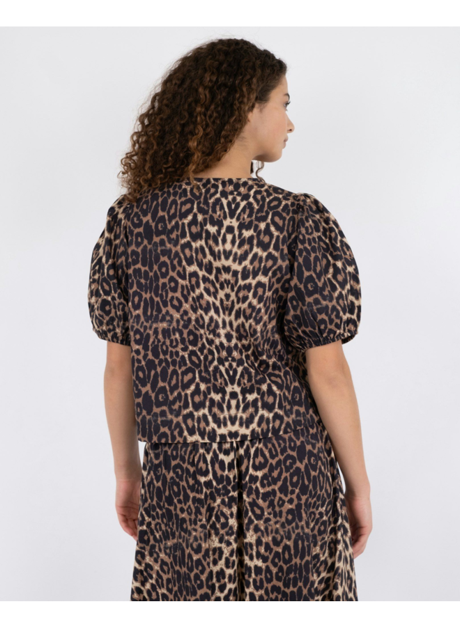 Neo Noir Bianca Leo Blouse Leopard