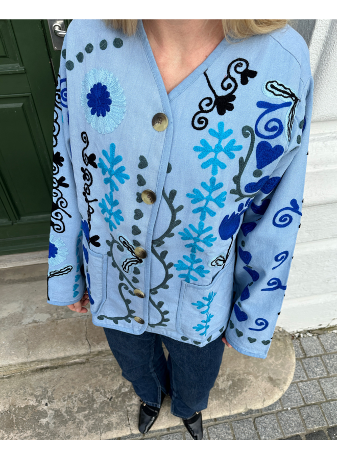 Sissel Edelbo Maggie Suzani Jacket - Blue Ocean