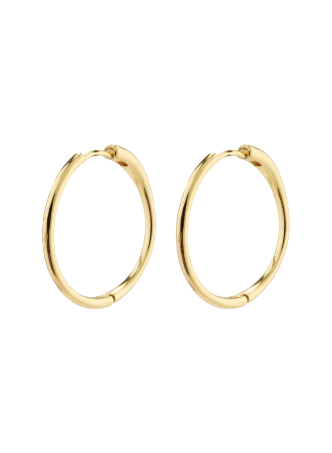 Pilgrim EANNA recycled large hoops gold-plated