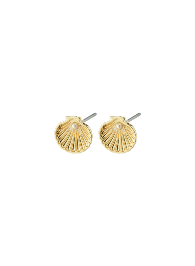 Pilgrim OPAL recycled seashell earrings gold-plated