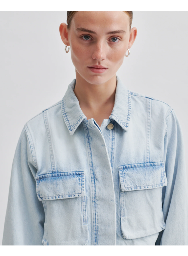 Second Female Fira Jacket Light Blue Denim