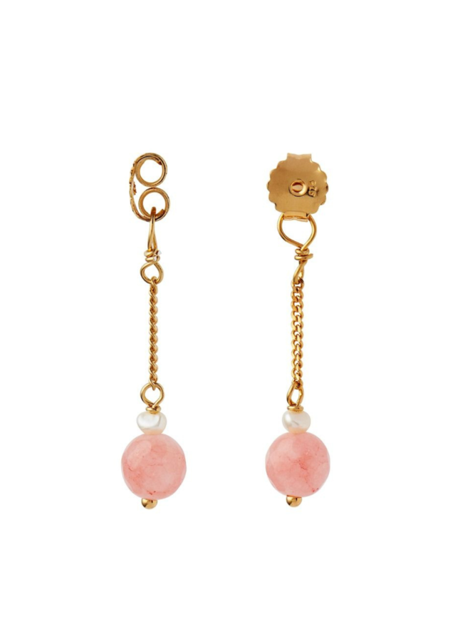 Stine A Chérie Bon Bon Behind Ear Pendant Pink - per stuk