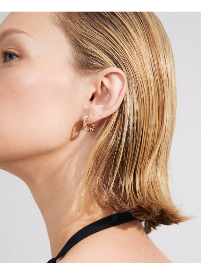 Pilgrim TRUST recycled hoop earrings gold-plated