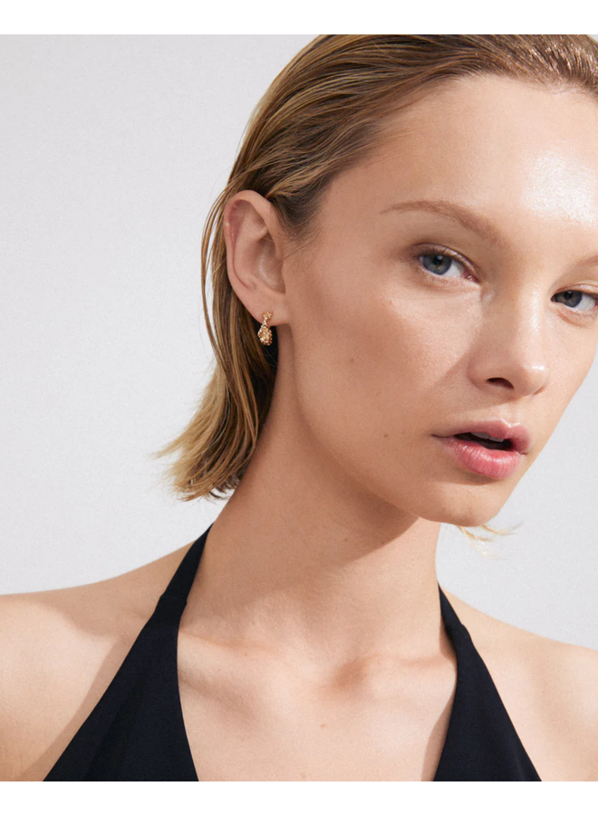 Pilgrim TRUST recycled hoop earrings gold-plated