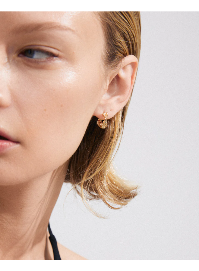 Pilgrim TRUST recycled hoop earrings gold-plated