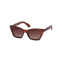 Pilgrim DAKOTA angular cat-eye shaped sunglasses brown