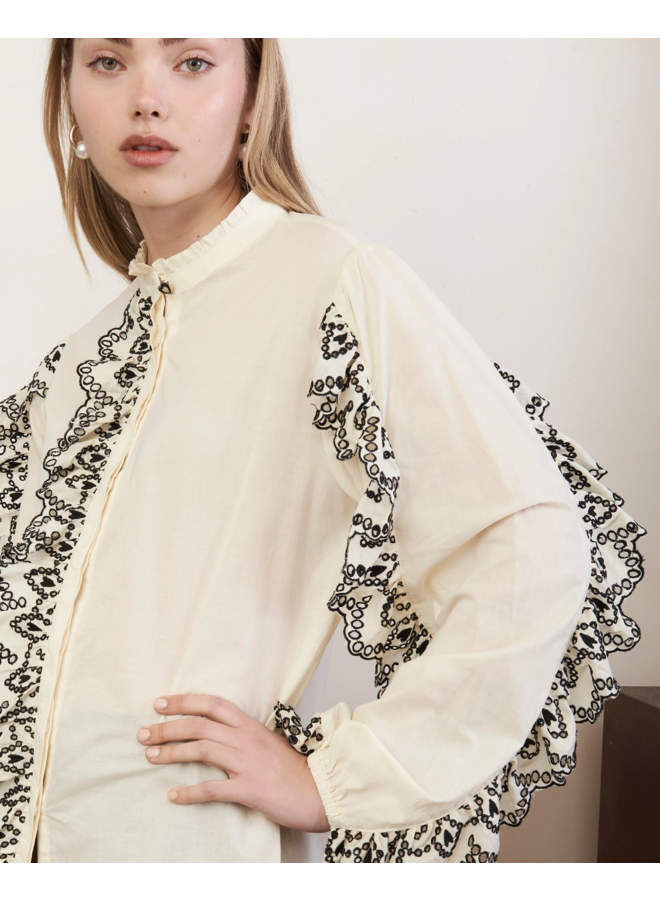 Jovonna London Pixie Blouse Cream