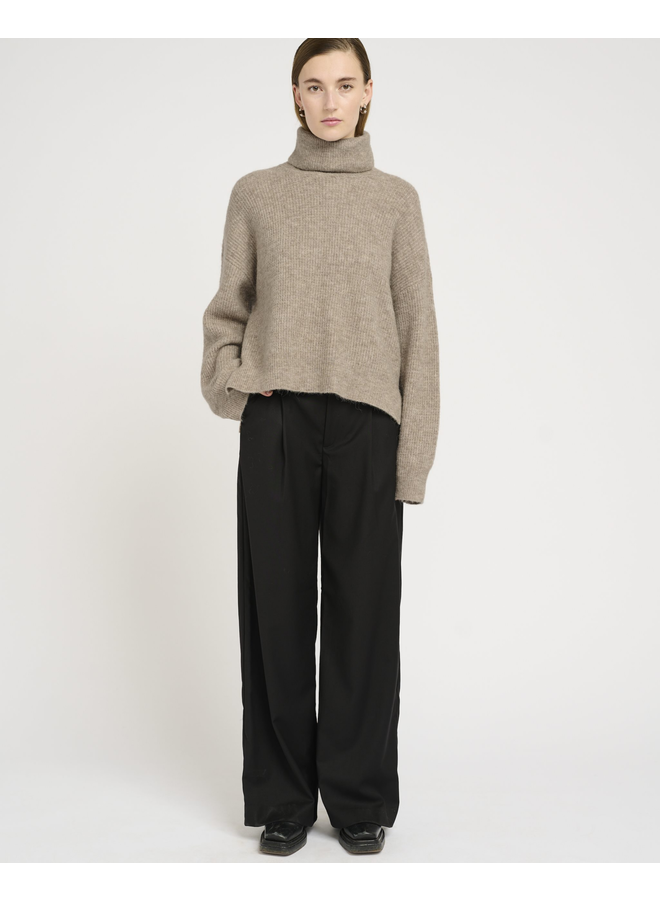 Gestuz AlphaGZ Rollneck NOOS Warm Sand Melange