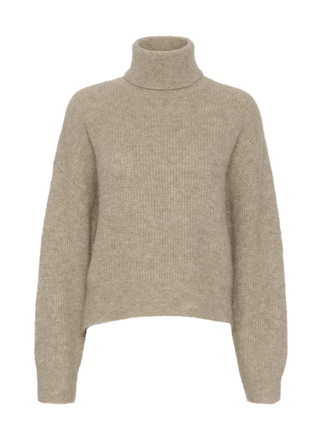 Gestuz AlphaGZ Rollneck NOOS Warm Sand Melange