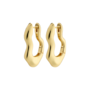 Pilgrim LOULIA recycled wavy earrings gold-plated