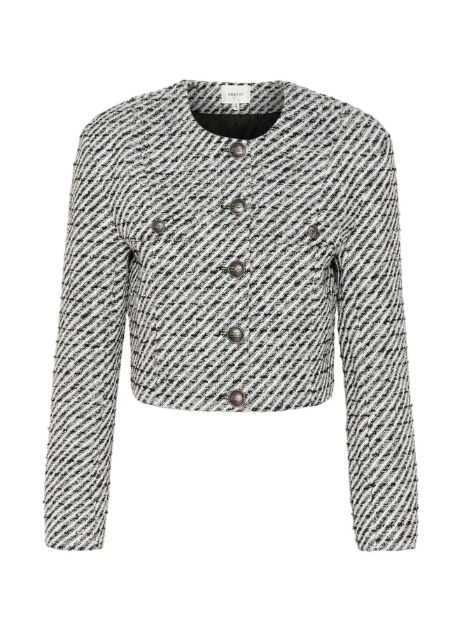 Gestuz AmilinaGZ Jacket Black and White Lurex