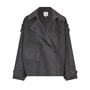 Second Female Walance Short Jacket Dark Grey Melange