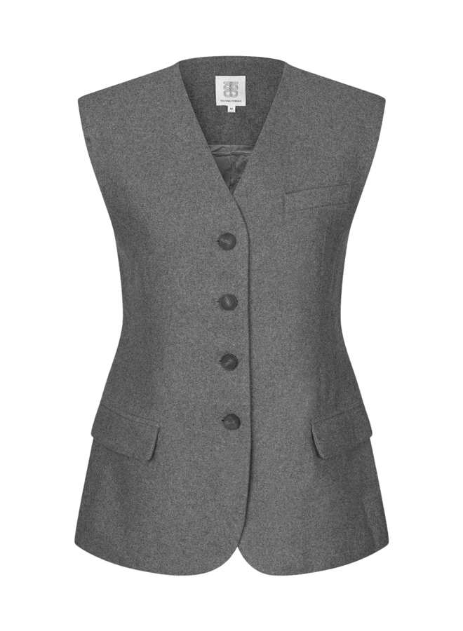 Second Female Daze Waistcoat Grey Melange